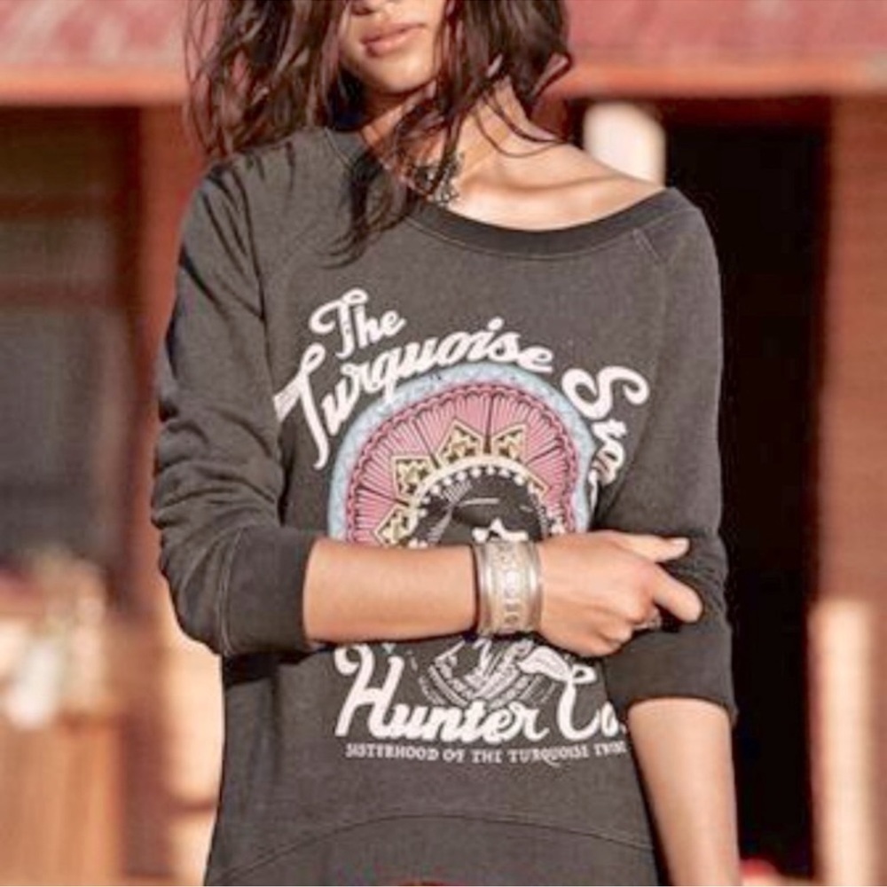 Spell designs turquoise stone hunter sloppy joe boho graphic S